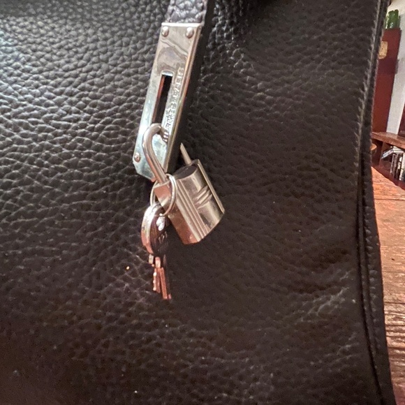 Older Birkin rep brown Togo 35 palladium with issues - Picture 6 of 9